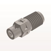 Threaded Connector, Barbed, Natural - N2S2 - Qosina Corp.