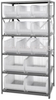 Storage Shelving with Bins - 2475-953954CL - Simplastics