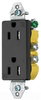 Duplex/Single Receptacle - RRD15KBKTR - Hubbell Incorporated