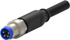 Sensor Cord, 3P, M8 Plug-Free End, 1.5M; Connector Type A Te Connectivity - 96X8775 - Newark, An Avnet Company
