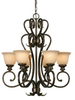 8063-6 BUS Mid. Chandeliers-Glass Up - 733082 - Capital Lighting, Inc.