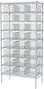 Akro-Mils Akro-Grid 2000 lb Adjustable Clear Chrome Steel Open Adjustable Fixed Shelving System - 24 Bins - 2000 lb Total Capacity - AWS183633166SC - AWS183633166SC - R. S. Hughes Company, Inc.