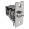 Compression Latch, Self-Adjusting, Medium Size, Tool Locking, Slotted Flush Head, 0.8-6.4mm Panel, 3.2-9.5mm Grip, Steel, Zinc Plated, Bright Chromate - 44-10-16-0 - Southco