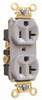 Duplex/Single Receptacle - PS5362-GRY - Legrand - Pass & Seymour