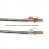 20FT Gray CAT6A 650MHz Patch Cable F/UTP CM Locking Snagless -- C6APC80S-GY-20 - Image