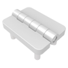 Butt Hinge, 54 mm size, with Stud Mount , Zinc Alloy, Silver Powder Coated -- EH-DHFM-5440-S-SPC - Image