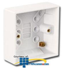 Siemon Single Gang British Surface Mount Box - CTE2-BOX-02 - TelephoneStuff.com
