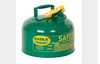 Eagle Green 24-gauge hot dipped galvanized steel 2.5 gal Safety Can - 10 in Height - 11.25 in Overall Diameter - 048441-00466 -- 048441-00466 - Image