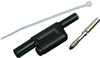 Banana Plug, 20A, Solder, Black; Gender Pomona - 54H4565 - Newark, An Avnet Company