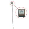 GPS L1 Active Ceramic Patch Antenna With 1.13mm Cable (L-10cm) + UFL (8*8*4mm) -- ET-GPL1-5L10C-U8