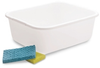 Rubbermaid White Plastic Pans - 85002 - U.S. Plastic Corporation