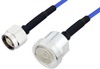 N Male to 7/16 DIN Female LSZH Jacketed Low PIM Cable 100 cm Length Using SR402FLJ Low PIM Coax with HeatShrink, RoHS - PE3C2005-100CM - Pasternack