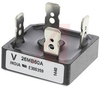 RECTIFIER, BRIDGE; SINGLE-PHASE BRIDGE RECTIFIER; 600 V; 725 V; 25; -55 DEGC - 70078715 - Allied Electronics, Inc.