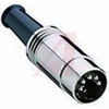 Conn; Circ; DIN; Cable Plug; Metal; Straight; 6 - 70151423 - Allied Electronics, Inc.