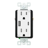 30W PD3.0 Type A+C USB Charger, 15 Amp Duplex Tamper Resistant Receptacle - ERU2230AC1A - Suzhou Ele Mfg Co., Ltd.
