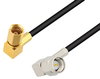 SMA Male Right Angle to SSMC Plug Right Angle Low Loss Cable 36 Inch Length Using LMR-100 Coax - PE3C4425-36 - Pasternack