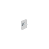 McCoy Entry Door Latch, Nova Handle with Privacy Knob, Left Hand Out, 28 - 37mm  Door Thickness, Satin Chrome - MA-01-421-01-20 - Southco