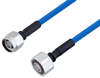 Plenum N Male to 4.1/9.5 Mini DIN Male Low PIM Cable 200 CM Length Using SPP-250-LLPL Coax , LF Solder - PE3C4140-200CM - Pasternack