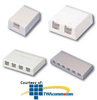 Panduit® Mini-Com Shuttered Surface Mount Boxes - CBXSD6-A - TelephoneStuff.com