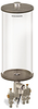 Clear View Multiple Feed Electro Lubricator, 1 gal Acrylic Reservoir, 3 Feeds, 1/4” OD Tube Outlets, 120V/60Hz - B4462-128AB0312061W - Oil-Rite Corp.