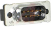 AMPLIMITE HD-20 Connector, Plug, 9 Pos., Vertical PCB Mount, Front Metal Shell - 70041784 - Allied Electronics, Inc.