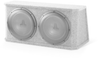 Two 13W1v2-4, sealed enclosure, rear-firing, gray carpet finish, 2 &Icirc;&copy; final impedance, steel mesh grilles included. - CS213RG-W1v2-2 - JL Audio, Inc.