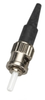 Fiber Optic Connector, Ceramic Ferrule, ST Multimode Simplex, 126-&mu;m/0.9-mm, 10-Pack - FOT203-R2-10PAK - Visual Sound, Inc.