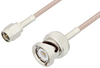 SMA Male to BNC Male Cable 72 Inch Length Using RG316 Coax, LF Solder, RoHS - PE3C2360LF-72 - Pasternack
