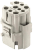 Heavy Duty Insert, Plug, 8+Pe Pos, 20A; Product Range Harting - 69AH9589 - Newark, An Avnet Company