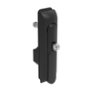 Swinghandle Latch, Medium Size - 125 mm , With Padlock Hasp, Use with Linear Actuator or as Single Point Latch, Bellcore 216 Key DIN, Sealed, Zinc Alloy, Powder Coated, Black - H3-50-272-150 - Southco