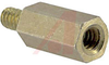 Standoff; 0.500 in.; #6-32; Aluminum; Hex; Yellow Irridite; 9/32 in.; 3/16 in. - 70211276 - Allied Electronics, Inc.