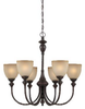 28326-ABZ Mid. Chandeliers-Glass Up - 360623 - Capital Lighting, Inc.