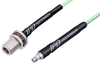 SMA Female to N Female Bulkhead Low Loss Cable 48 Inch Length Using PE-P142LL Coax, RoHS - PE3C3159-48 - Pasternack