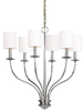 7216-PN Mid. Chandeliers-Drum Shades - 719388 - Capital Lighting, Inc.