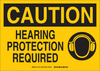 Brady B-401 Polystyrene Rectangle Yellow Personal Protection Equipment (PPE) Sign - 14 in Width x 10 in Height - TEXT: CAUTION - 25894 - 754476-25894 - R. S. Hughes Company, Inc.
