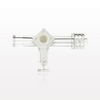 3-Way Stopcock, 2 Female Luer Locks, Male Luer Lock -- 13813 - Image