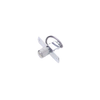 Compression Latch, Self-Adjusting, Knurled Knob, Rivet / Screw  Installation, Serrated Spring, Steel, Zinc Plate, Bright chromate -- 57-10-213-10 - Image