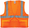 Ergodyne Glowear 8220Z High-Visibility Orange Small/Medium Polyester Mesh High-Visibility & Reflective Vest - 3 Pockets - Fits 36 to 44 in Chest - 720476-21113 - 720476-21113 - R. S. Hughes Company, Inc.