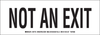 Brady Bradyglo B-523 Polyester Rectangle White No Exit Sign - 10 in Width x 3.5 in Height - Glow in the Dark, Laminated - TEXT: NOT AN EXIT - 81712 - 754473-81712 - R. S. Hughes Company, Inc.