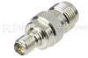 RP SMA Female (Jack) to RP TNC Female (Jack) Adapter, Nickel Plated Brass Body, High Temp, 1.25 VSWR - SM5802 - Fairview Microwave Inc.