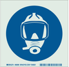 Brady Bradyglo B-324 Polyester Square Green Breathing Apparatus Sign - 6 in Width x 6 in Height - Glow in the Dark - 80899 - 754476-80899 - R. S. Hughes Company, Inc.