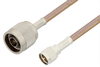 N Male to Mini UHF Male Cable 24 Inch Length Using RG400 Coax, RoHS - PE3288LF-24 - Pasternack