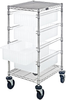 Cart W/ Grid Container, 4Bins, Clr; No. Of Bins Quantum Storage - 42AC4059 - Newark, An Avnet Company