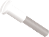 5/8 Extension Standard Slotted Screw, Nylon, White -- AP250EXT0600W - Image