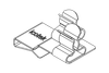 EMC Shield Clamps for 10 × 3 mm Bus Bar, Pluggable- with or without Integrated Strain Relief - 36788.12 - icotek Corp