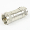 F Male (Plug) to F Male (Plug) Adapter, Nickel Plated Brass Body, High Temp, 1.12 VSWR -- SM3815 - Image