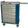 OptimAL Line Aluminum Six Drawer Anesthesia Cart Electr.. - EKC6 - Harloff Company, Inc. (The)
