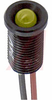 Indicator,Pnl-Mnt;LED;Yellow;0.312In.;24VDC;T-1-3/4;6In. Wire;0.5In. - 70015918 - Allied Electronics, Inc.