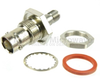 Push-On SMA Female (Jack) to BNC Female (Jack) Bulkhead Adapter, Passivated Stainless Steel Body, High Temp, 1.3 VSWR - SM4711 - Fairview Microwave Inc.