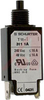 Circuit Breaker; 1 A; 240 VAC/48 VDC; 4000 VAC (Test Voltage); Quick Connect - 70160345 - Allied Electronics, Inc.